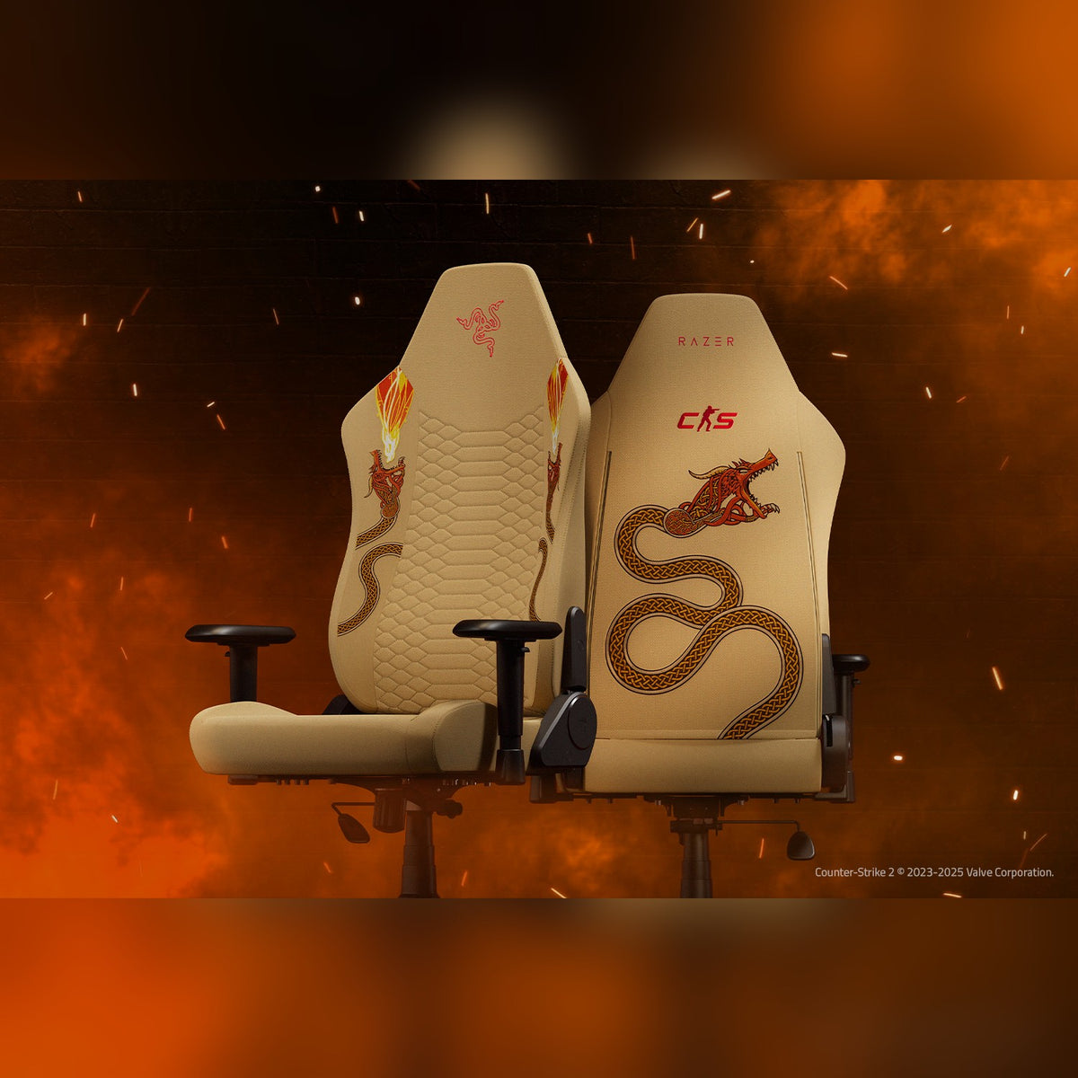 כיסא גיימינג Razer Iskur V2 X Counter-Strike 2 Edition – תמונה 2