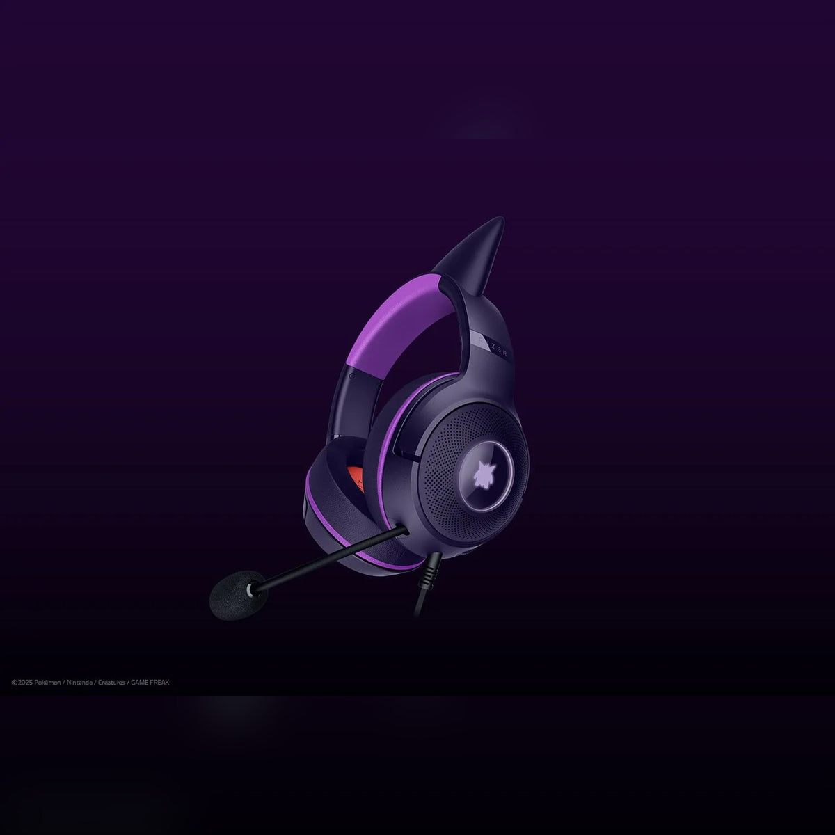 אוזניות גיימינג Razer Kraken Kitty V2 Gengar Edition – תמונה 4