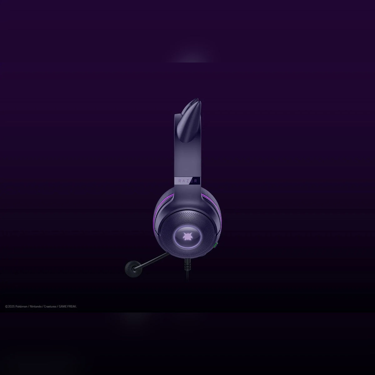 אוזניות גיימינג Razer Kraken Kitty V2 Gengar Edition – תמונה 5