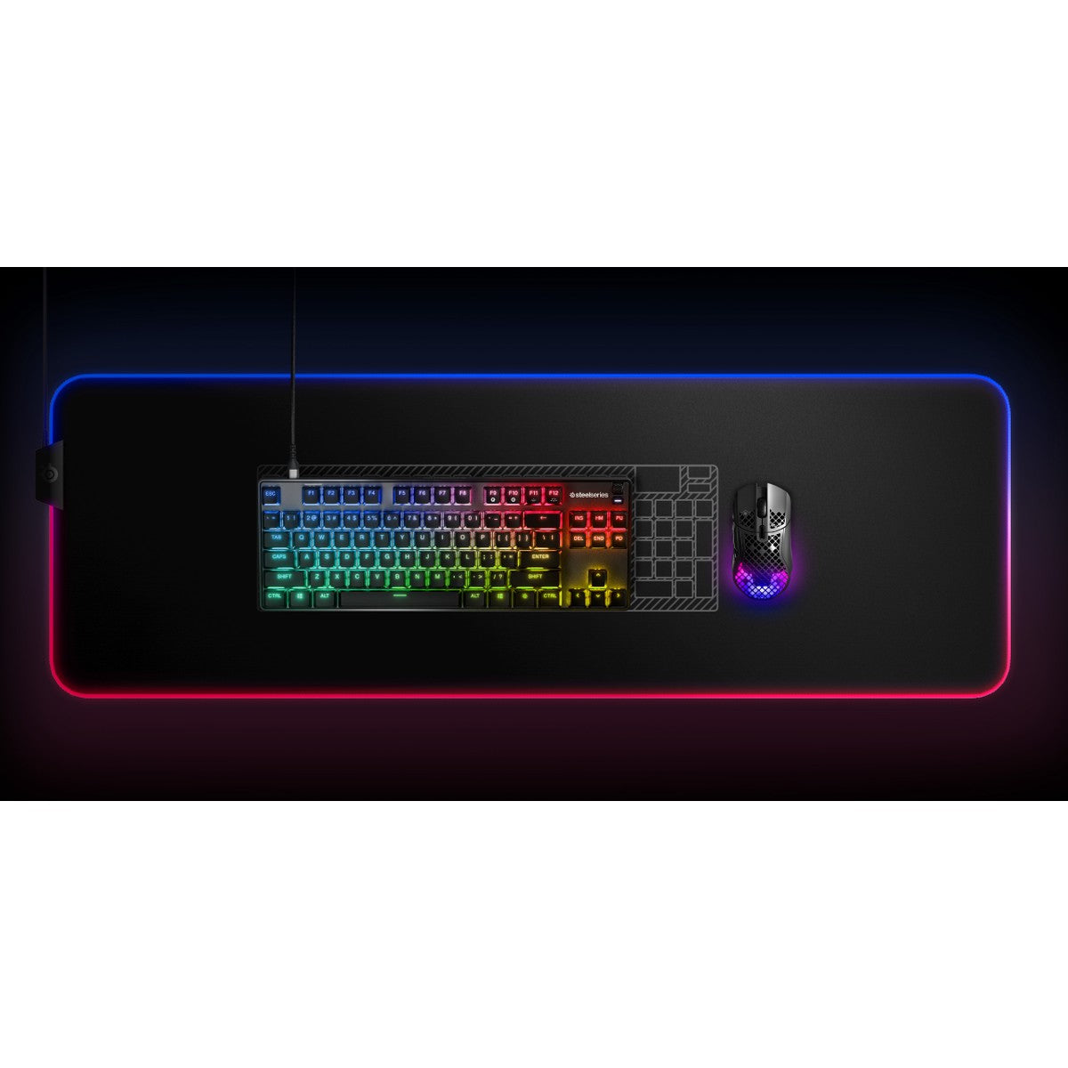 מקלדת גיימינג אופטית SteelSeries Apex 9 TKL - US – תמונה 3