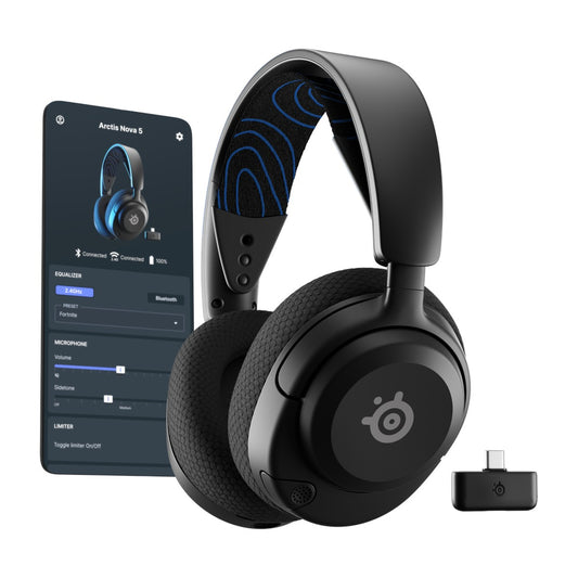 אוזניות גיימינג אלחוטיות SteelSeries Arctis Nova 5P PlayStation – שחור – תמונה 2