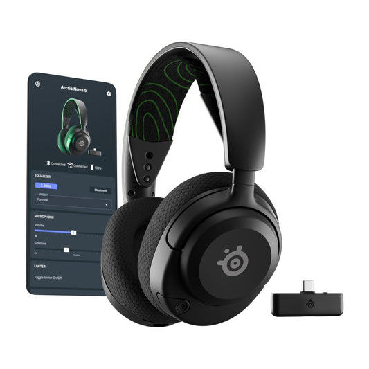 אוזניות גיימינג אלחוטיות SteelSeries Arctis Nova 5X Xbox – שחור – תמונה 2
