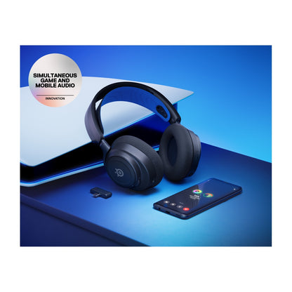 אוזניות גיימינג אלחוטיות SteelSeries Arctis Nova 7P Wireless PlayStation – שחור – תמונה 1