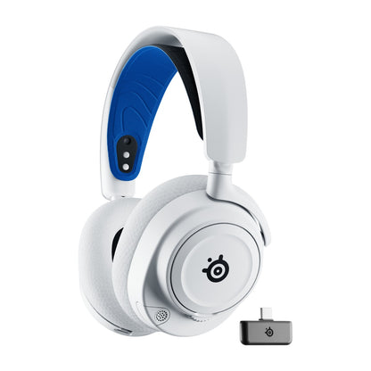 אוזניות גיימינג אלחוטיות SteelSeries Arctis Nova 7P Wireless PlayStation – לבן – תמונה 7