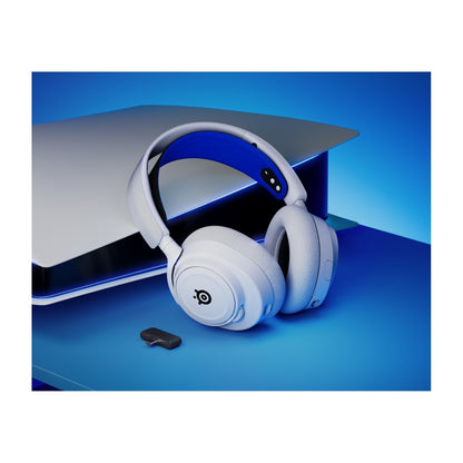 אוזניות גיימינג אלחוטיות SteelSeries Arctis Nova 7P Wireless PlayStation – לבן – תמונה 8