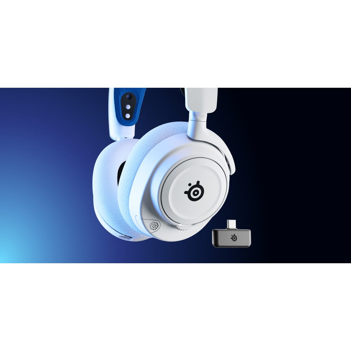 אוזניות גיימינג אלחוטיות SteelSeries Arctis Nova 7P Wireless PlayStation – לבן – תמונה 9