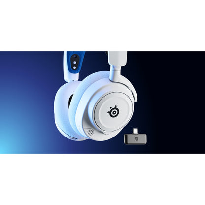 אוזניות גיימינג אלחוטיות SteelSeries Arctis Nova 7P Wireless PlayStation – לבן – תמונה 9