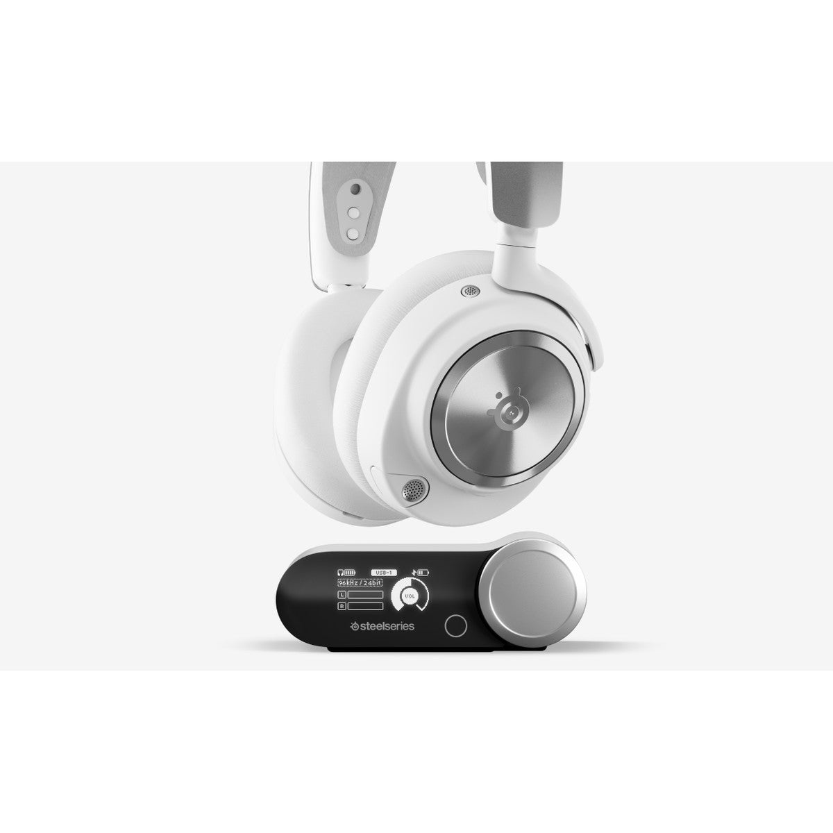 אוזניות גיימינג אלחוטיות SteelSeries Arctis Nova Pro Wireless P PlayStation – לבן – תמונה 2