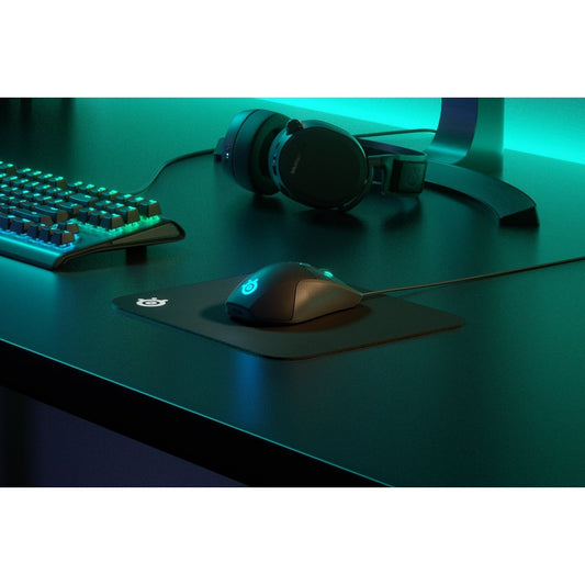 פד גיימינג לעכבר SteelSeries QcK – S – 250x210x2mm / שחור – תמונה 1