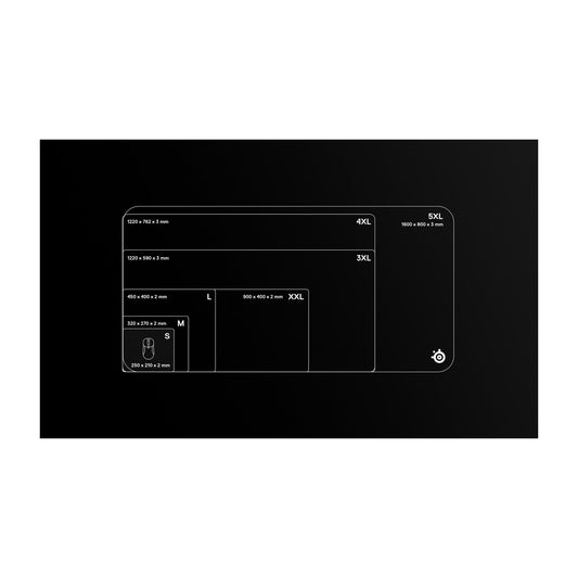 פד גיימינג לעכבר SteelSeries QcK – S – 250x210x2mm / שחור – תמונה 2