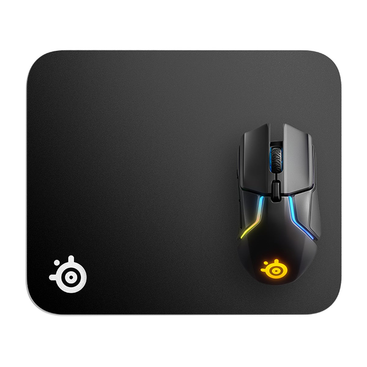 פד גיימינג לעכבר SteelSeries QcK – S – 250x210x2mm / שחור – תמונה 4