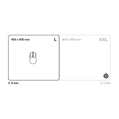 פד גיימינג לעכבר SteelSeries QcK Heavy – L – 450x400x6mm / שחור – תמונה 3