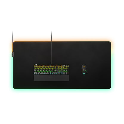 פד גיימינג לעכבר עם תאורת RGB SteelSeries QcK Prism Cloth – 3XL – 1220x590x4mm – תמונה 8