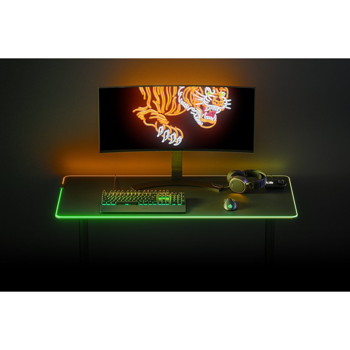 פד גיימינג לעכבר עם תאורת RGB SteelSeries QcK Prism Cloth – 3XL – 1220x590x4mm – תמונה 9