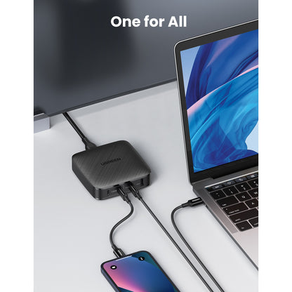 מטען שולחני UGREEN 100W עם 4 יציאות USB – תמונה 7