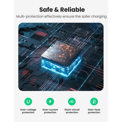 מטען שולחני UGREEN 100W עם 4 יציאות USB – תמונה 8