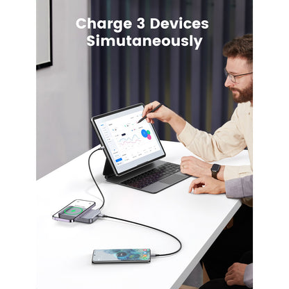 סוללת גיבוי מגנטית UGREEN 10000mAh 20W Mini עם מעמד – תמונה 8