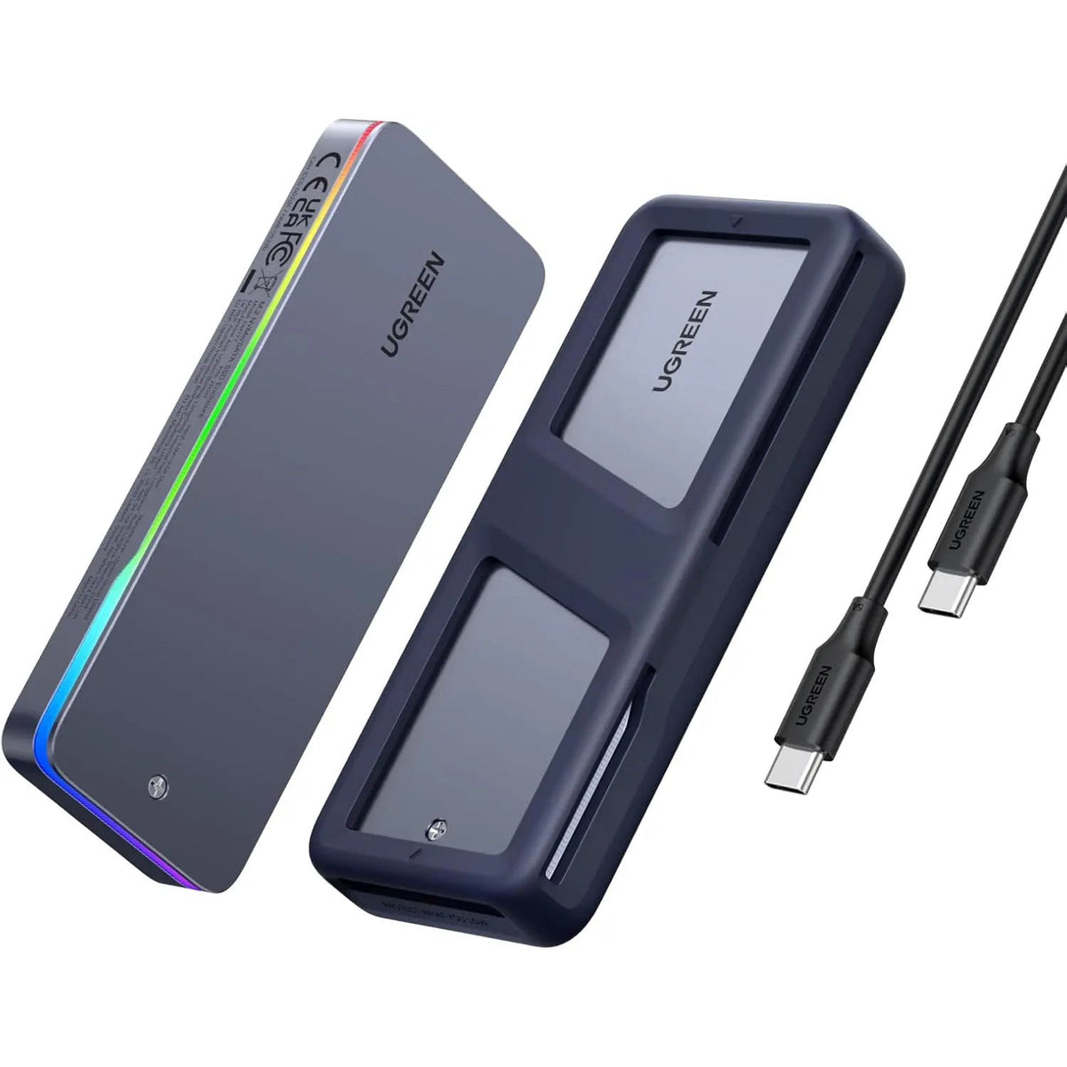 מארז ל-SSD UGREEN M.2 NVMe/SATA SSD Enclosure – תמונה 1