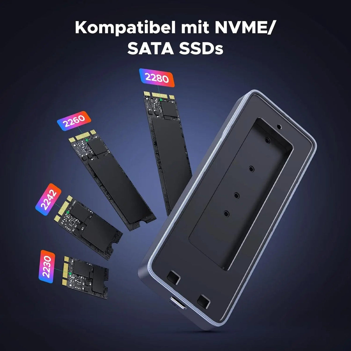 מארז ל-SSD UGREEN M.2 NVMe/SATA SSD Enclosure – תמונה 5