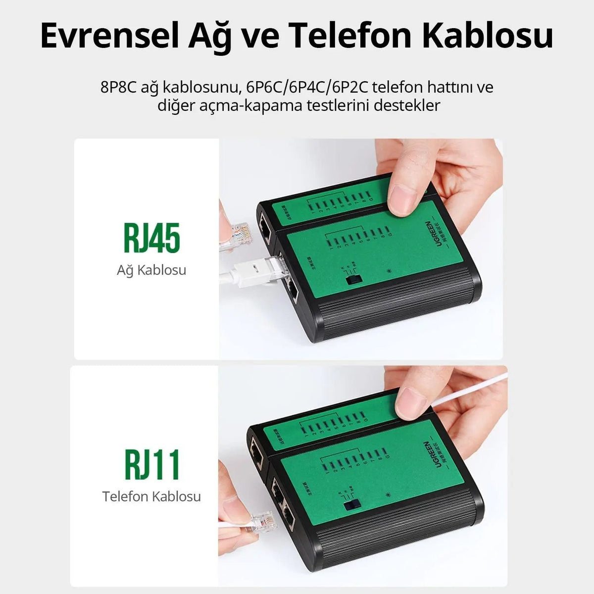 בודק כבלי רשת UGREEN Network Cable Tester – תמונה 6