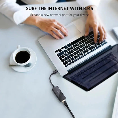 מתאם רשת UGREEN USB Type-C to 10/100/1000Mbps Ethernet Adapter – תמונה 3