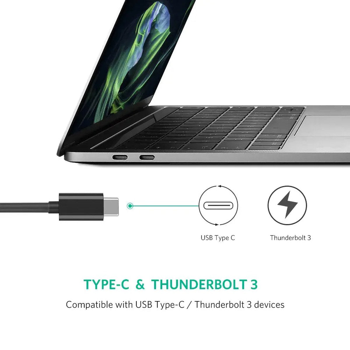 מתאם רשת UGREEN USB Type-C to 10/100/1000Mbps Ethernet Adapter – תמונה 5
