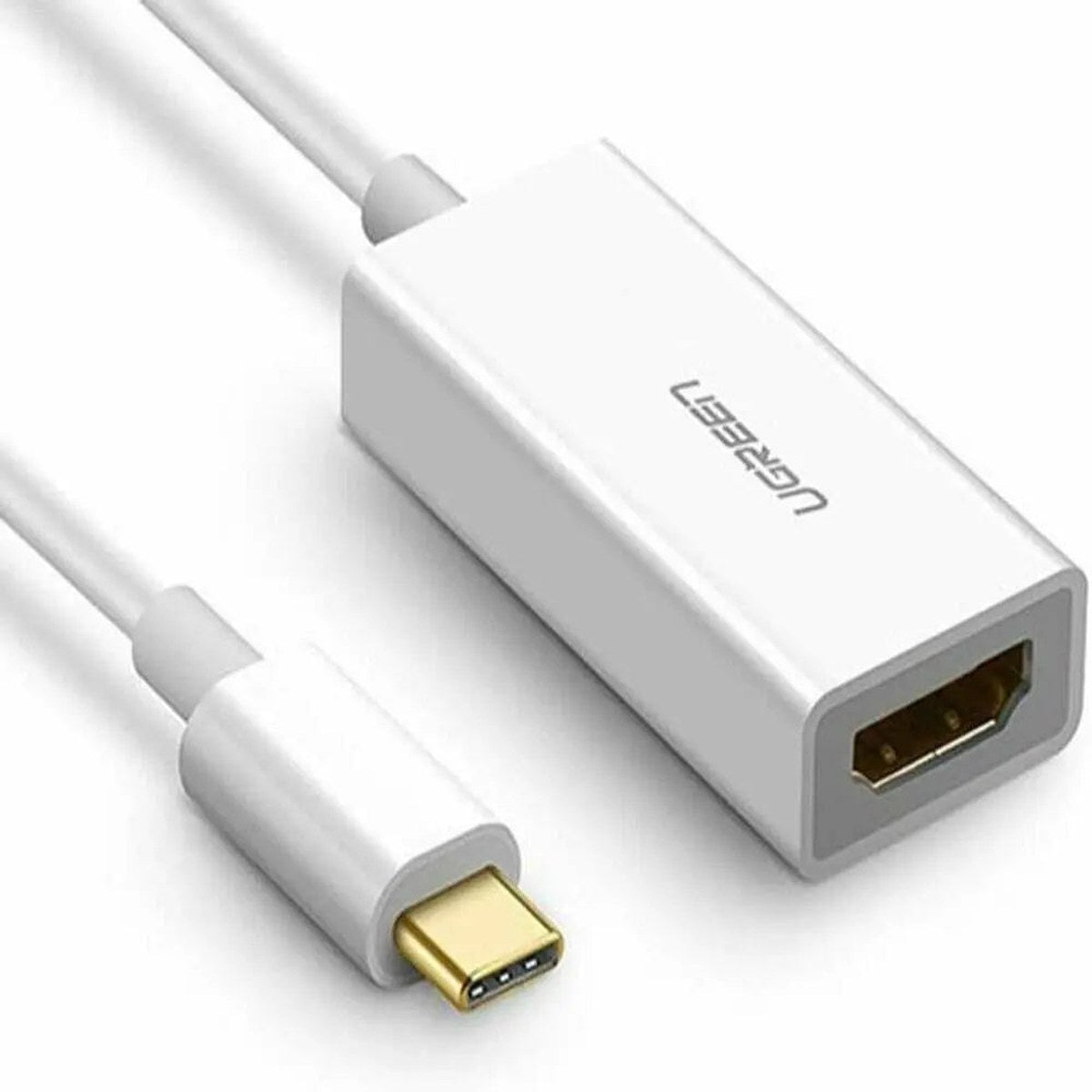 מתאם UGREEN USB-C ל-HDMI 4K@30Hz לבן – תמונה 2