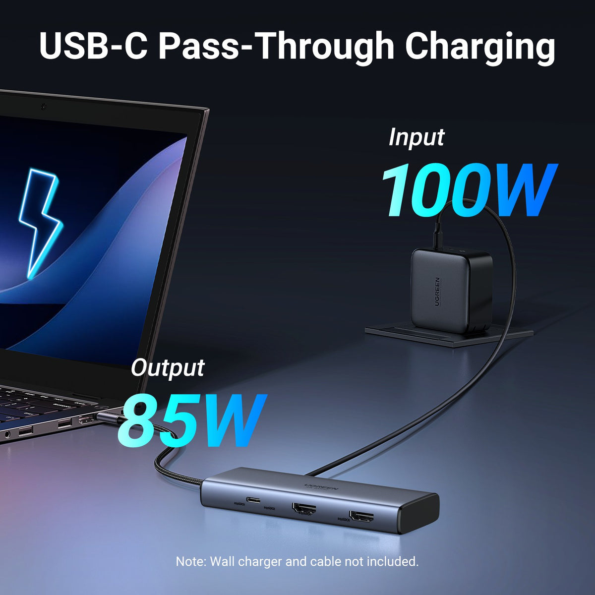 תחנת עגינה 7ב-1 UGREEN USB-C HDMI 4K@60Hz – תמונה 7