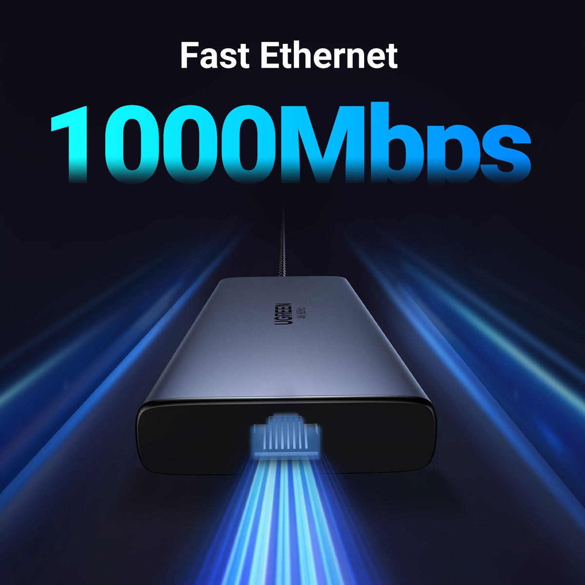 מולטיפורט UGREEN USB-C 10 ב-1 עם HDMI כפול, רשת וקורא כרטיסים – תמונה 7