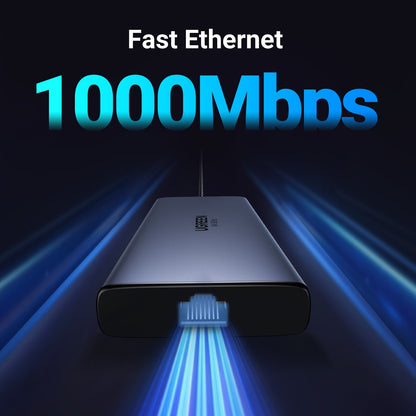 מולטיפורט UGREEN USB-C 10 ב-1 עם HDMI כפול, רשת וקורא כרטיסים – תמונה 7