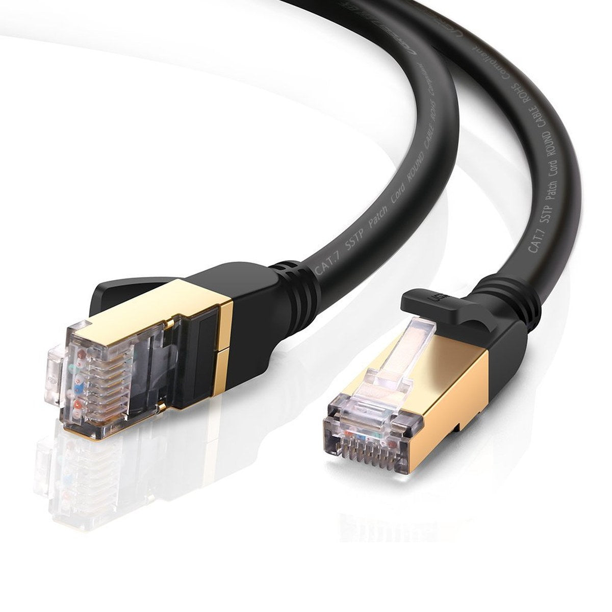 כבל UGREEN Cat7 F/FTP Round Ethernet Cable – 1 מטר – תמונה 3