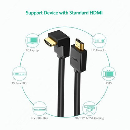 כבל UGREEN HDMI Cable Right Angle 90 Degree – 1 מטר – תמונה 6