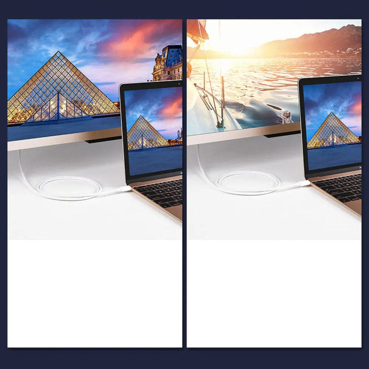 כבל UGREEN USB Type C to DP Cable 1.5m – תמונה 3