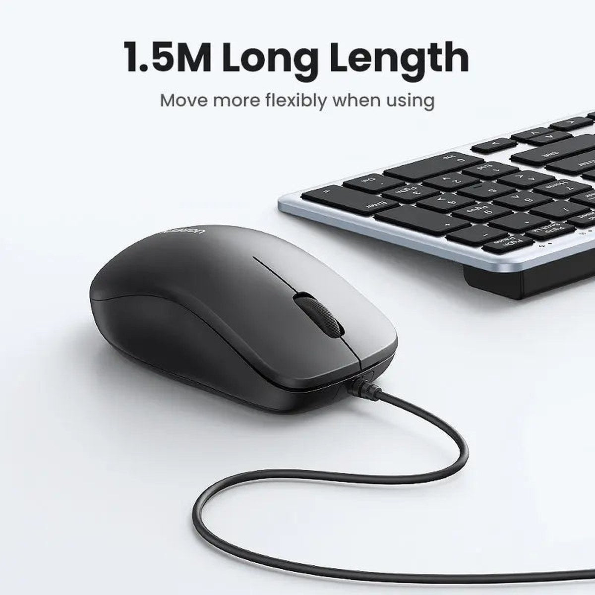 עכבר חוטי UGREEN USB 1200 DPI – תמונה 7