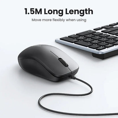עכבר חוטי UGREEN USB 1200 DPI – תמונה 7