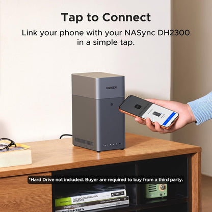 כונן רשת UGREEN NASync DH2300 ענן פרטי חכם לבית ולמשרד – תמונה 8