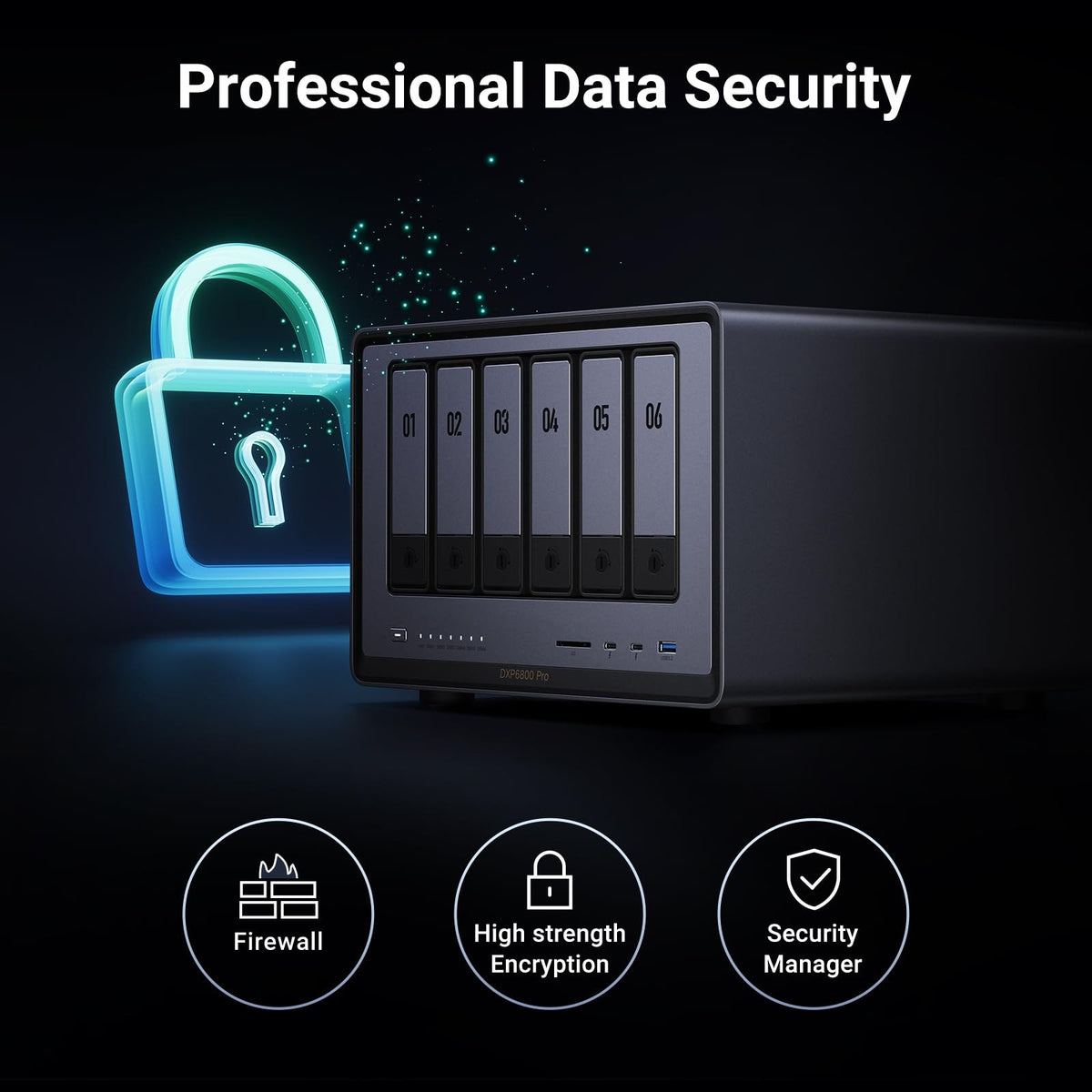 שרת אחסון חכם לעסקים UGREEN NASync DXP6800 Pro – תמונה 7