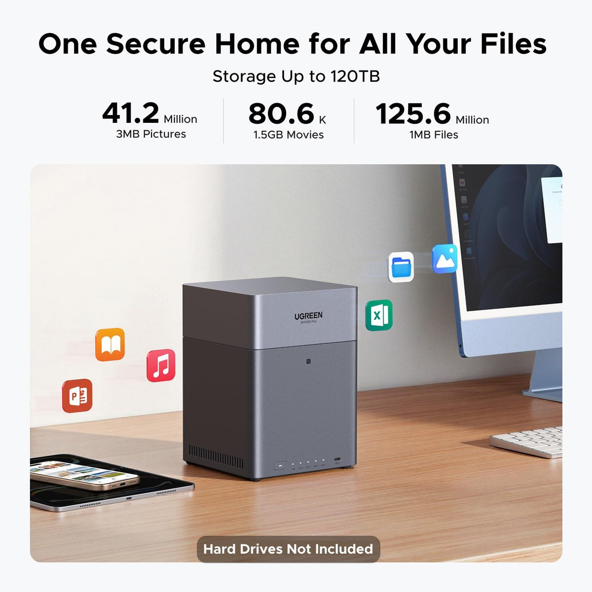 שרת אחסון NAS UGREEN NASync 4-Bay RK3588 8GB – תמונה 3