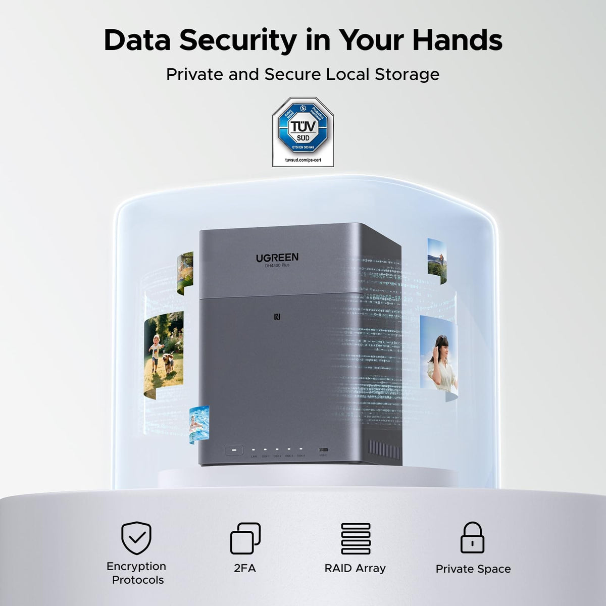 שרת אחסון NAS UGREEN NASync 4-Bay RK3588 8GB – תמונה 6