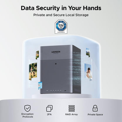 שרת אחסון NAS UGREEN NASync 4-Bay RK3588 8GB – תמונה 6
