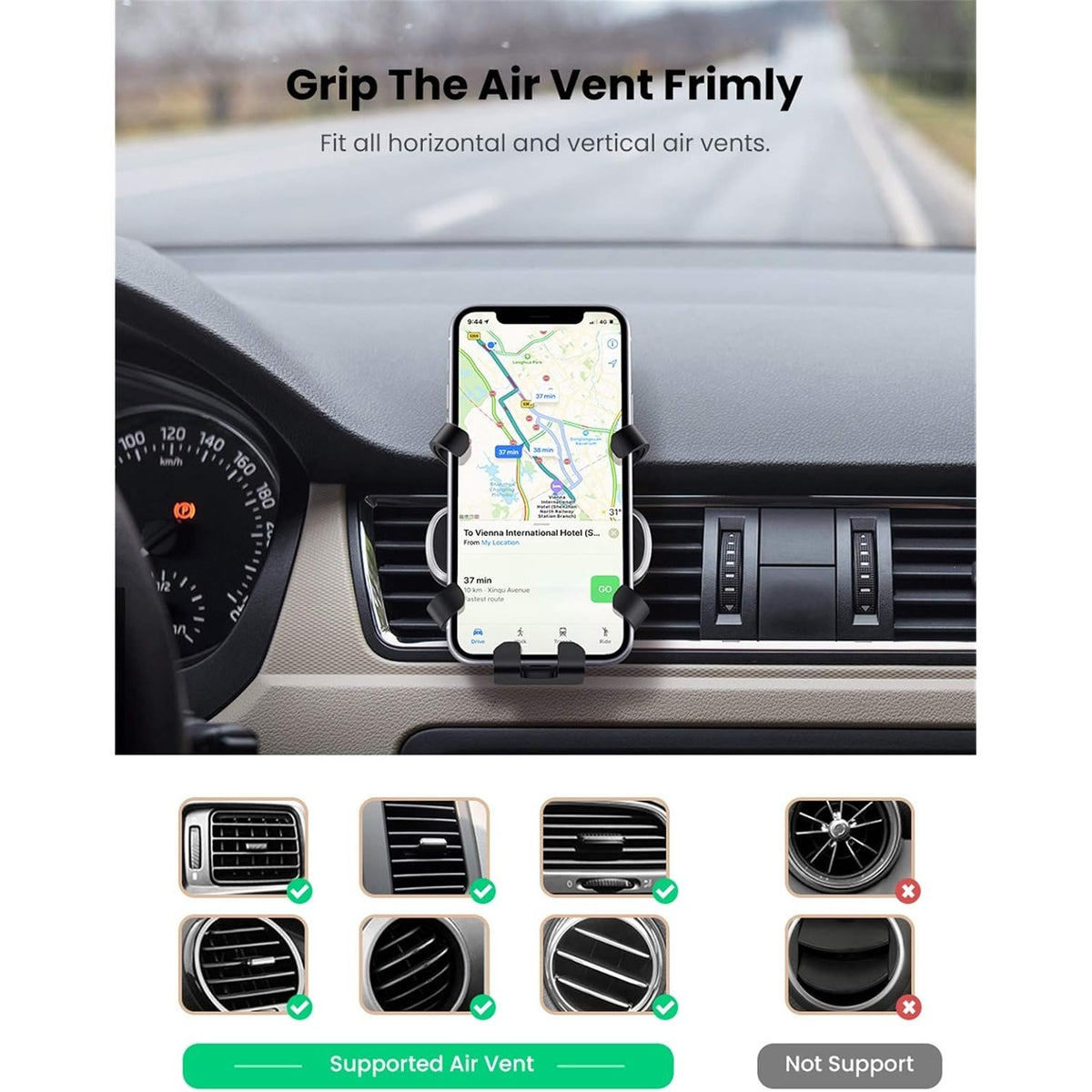 מעמד לטלפון UGREEN Gravity Phone Holder for Car – תמונה 3