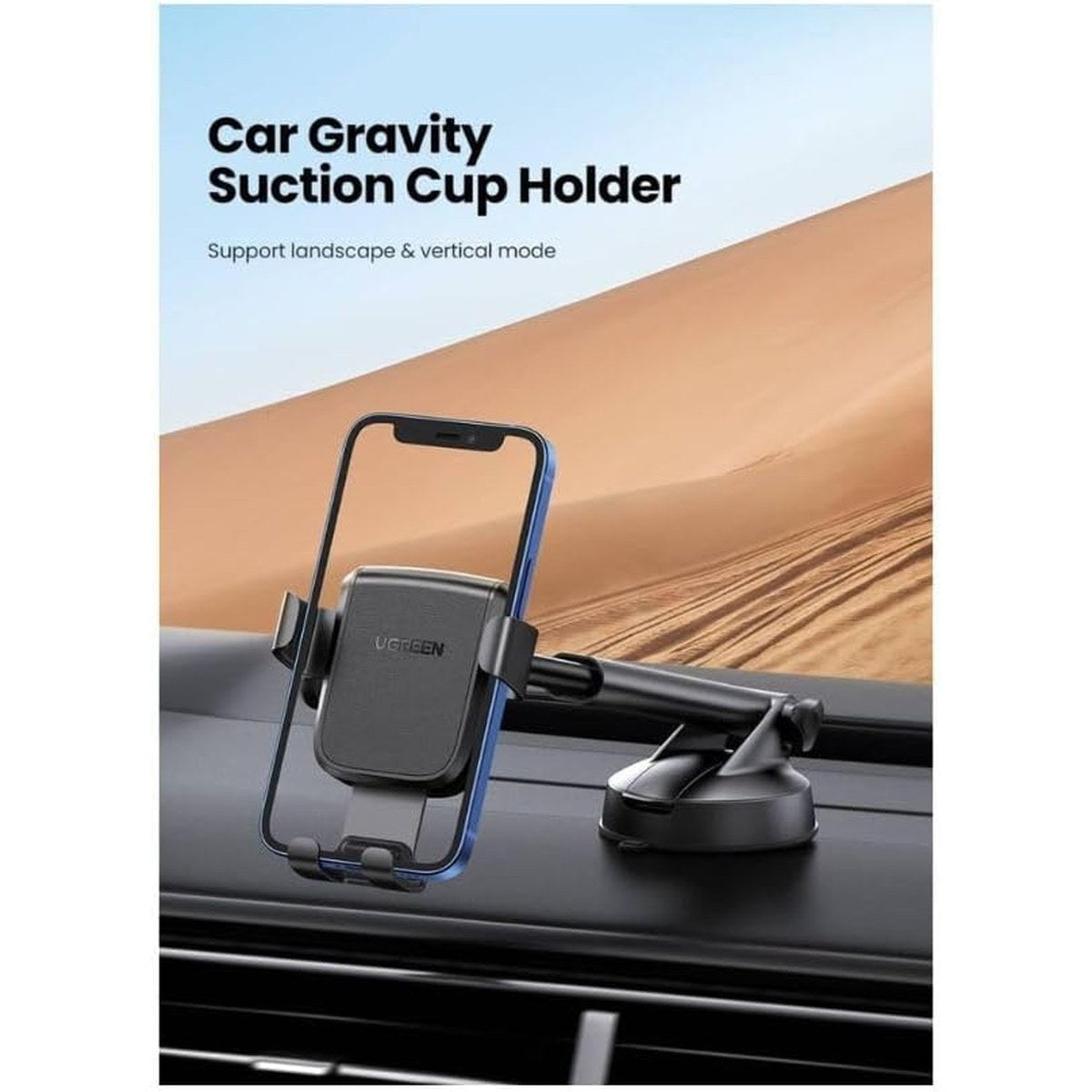 מעמד לטלפון UGREEN Gravity Phone Holder with Suction Cup – תמונה 7