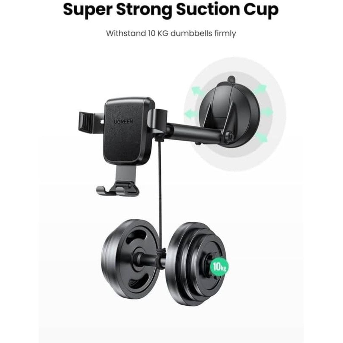 מעמד לטלפון UGREEN Gravity Phone Holder with Suction Cup – תמונה 8