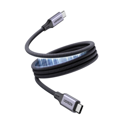 כבל UGREEN USB-C ל-USB-C 100W PD מתלפף בעצמו – תמונה 1