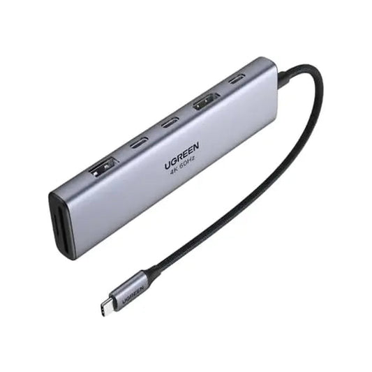 תחנת עגינה UGREEN USB-C 7-in-1 10Gbps 4K 60Hz – תמונה 1