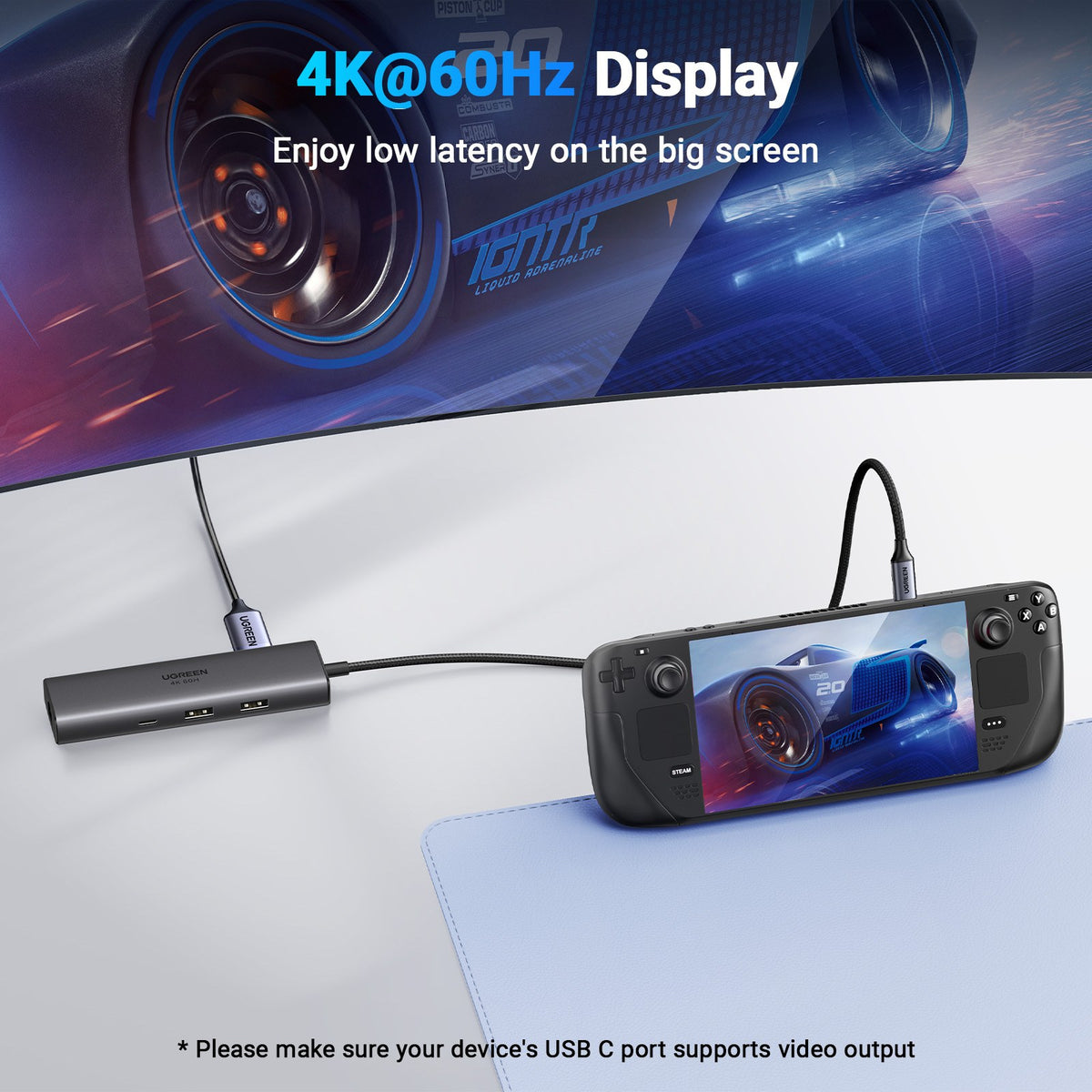 תחנת עגינה UGREEN 6-in-1 USB-C 4K 60Hz 10Gbps – תמונה 5