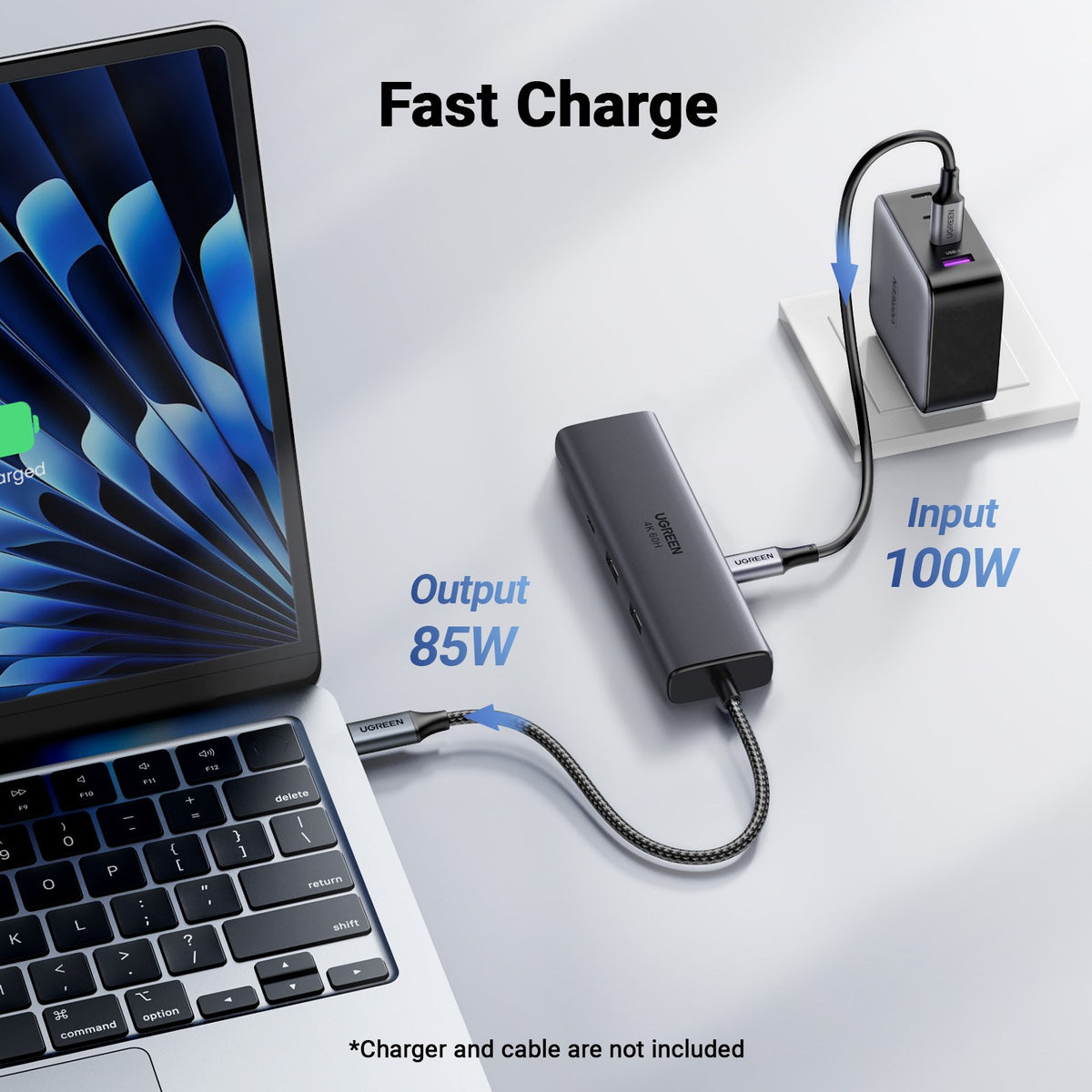 תחנת עגינה UGREEN 6-in-1 USB-C 4K 60Hz 10Gbps – תמונה 6