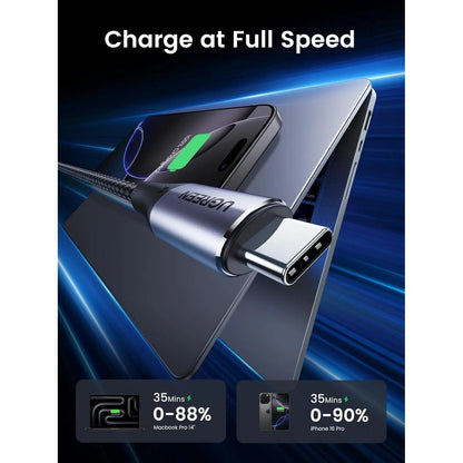 כבל UGREEN USB-C PD 100W באורך 1 מטר – תמונה 6