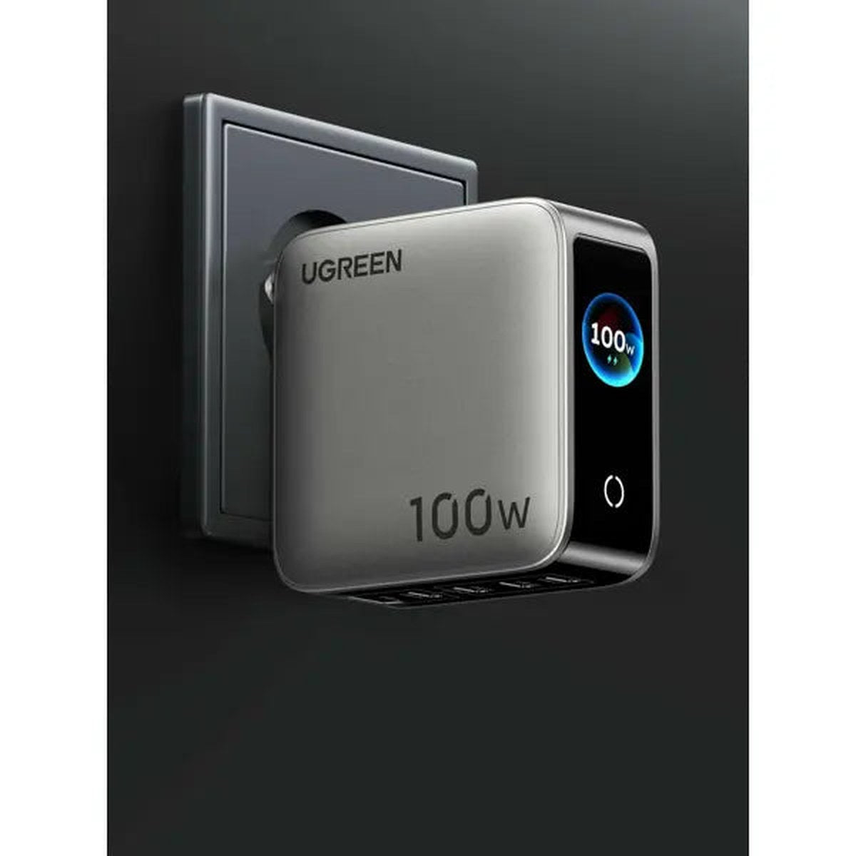 מטען קיר UGREEN X773 100W GaN עם תצוגה חכמה – תמונה 3