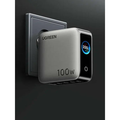 מטען קיר UGREEN X773 100W GaN עם תצוגה חכמה – תמונה 3
